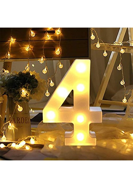 Light Up Dijital LED Numarası Işıkları, Iç Mekan Dekorasyon Işıkları Için Mektup Işıkları, Parti Düğün Ev Bar Dekorasyon Işıkları (Yurt Dışından)