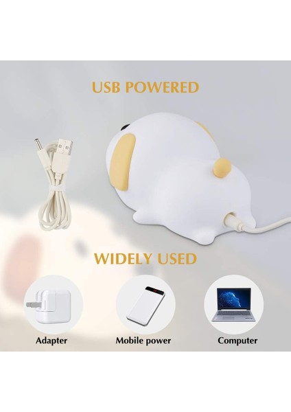 Bebek Gece Lambası, Dokunmatik Schalter ile Wiederaufladbare LED Gece Lambası, Anaokulu, Schlafzimmer, Wohnzimmer, Kamp, Picknick Için Silikon Gece Lambası (Yurt Dışından) indirimleri