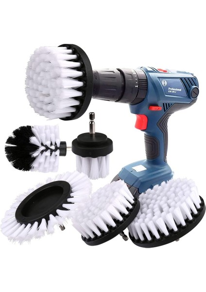 Fırçalar Brush Ataşman Matkap Seti, 5 Parçalı Matkap Fırça Seti, Ataşman Temizleme Fırçası, Jant Fırçası, Ovalayıcı (Yurt Dışından)