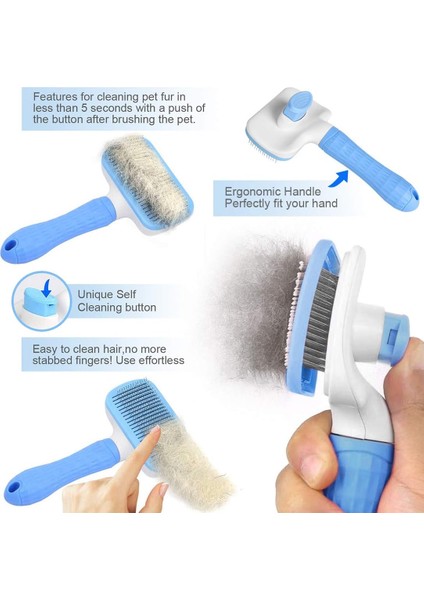 Brush Atlamia Köpekler ve Kediler Için Masaj Peletli Kendi Kendini Temizleyen Pürüzsüzleştirici Fırça (Yurt Dışından) fırsatları