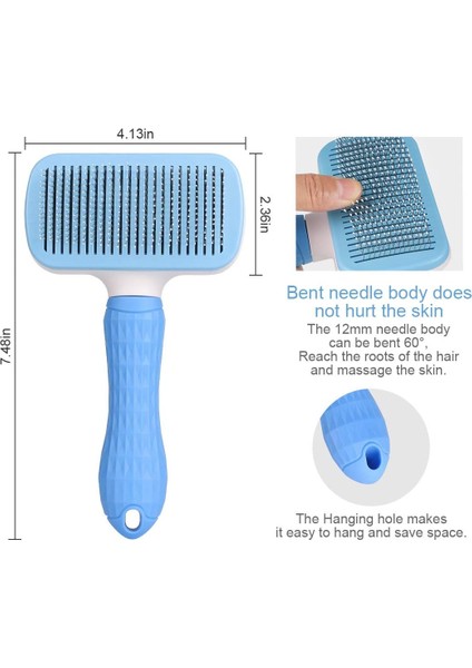 Brush Atlamia Köpekler ve Kediler Için Masaj Peletli Kendi Kendini Temizleyen Pürüzsüzleştirici Fırça (Yurt Dışından) indirimleri