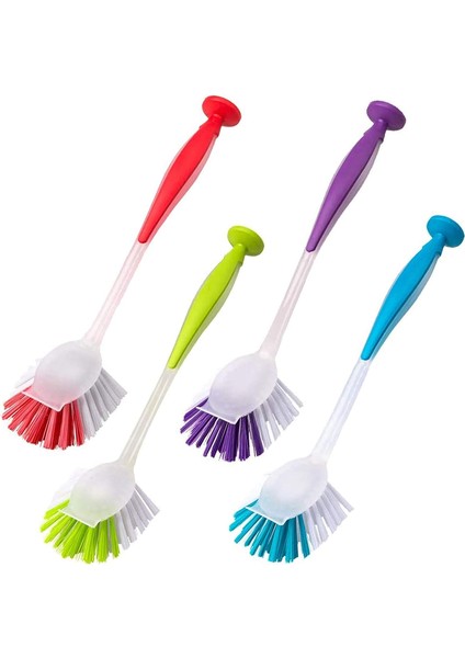 Fırçalar Vantuzlu, Yumuşak Tutuşlu Saplı ve Çizilmez Kıllara Sahip 4 Bulaşık Fırçası Seti (Rastgele Renkler), Tava ve Mutfak Lavabosu Temizleme Fırçaları (Yurt Dışından) fiyatları