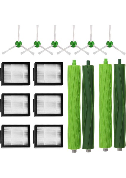Fırçalar Roomba E5/i7 Için Eksiksiz Bir Kit. E5 E6 I7 I7+ Için Büyük Yedek Kit, 6 Yan Fırça, 6 Filtre, 2 Merkezi Silindirle Değiştirildi (Yurt Dışından)