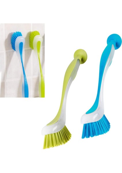 Fırçalar Bulaşık Yıkama Fırçası Bulaşık Makinesi Fırçaları Uzun Sap ve Yumuşak Kavrama Dostu Kıllar Vantuzlu Bulaşık Yıkama Fırçası 2 Parçalı (Yurt Dışından) fiyatları