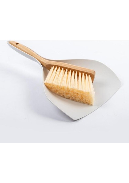 Fırçalar Mdesign 2'li Bambu ve Plastik Süpürme Seti - Faraş ve Uzun Saplı El Süpürgesi - Hızlı ve Etkili Ev Temizliği Için - Beyaz/doğal (Yurt Dışından)