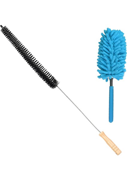 Fırçalar 2 Tlg Radyatör Fırça Seti Ahşap Saplı Radyatör Temizleme Isıtıcı Temizleyici 70 (Yurt Dışından)