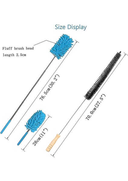 Fırçalar 2 Tlg Radyatör Fırça Seti Ahşap Saplı Radyatör Temizleme Isıtıcı Temizleyici 70 (Yurt Dışından) fiyatları