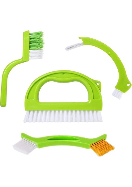 Banyo, Mutfak ve Ev Için QOO100 Fırçalar Fırçası, Zemin Pencere Kalıbını Temizlemek Için Derz Fırçası, Fayans Harç Fırçası (4 Fırça Dahil) (Yurt Dışından)