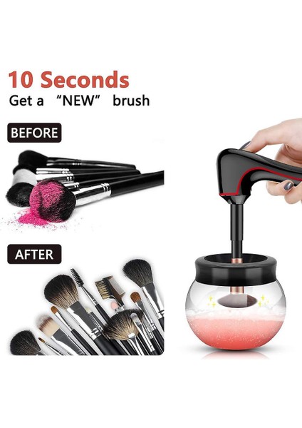 Fırçalar Elektrikli Makyaj Fırçası Temizleyici ve Kurutucu, USB Şarjı 3 Mod Süper (Yurt Dışından) fiyatları