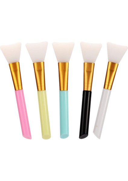 Fırçalar 5 Parçalı Maske Fırça Seti, Maske Fırçası, Saçsız Silikon Makyaj Spatulası, Yüz Çamuru Aplikatörü, Kombinasyon Fırçası, Makyaj Bakım Araçları (Yurt Dışından)
