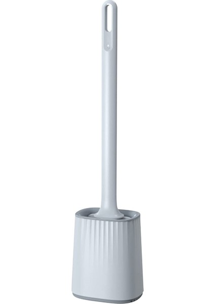 Fırçalar Gri Silikon Tuvalet Fırçası, Banyo Için Asılı Tuvalet Fırçası ve Yapışkan Duvara Monte Tuvalet Aksesuarları (Yurt Dışından)