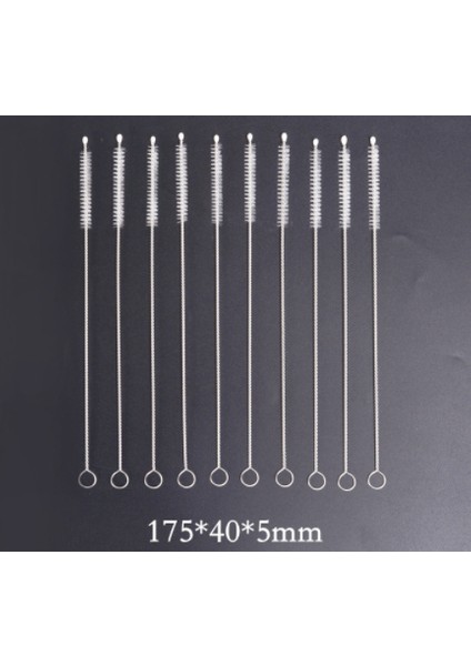 Fırçalar 10 Adet Uzun Saman Fırçası, Naylon Boru Tüp Temizleyici 175*40*5MM (Yurt Dışından) fırsatları