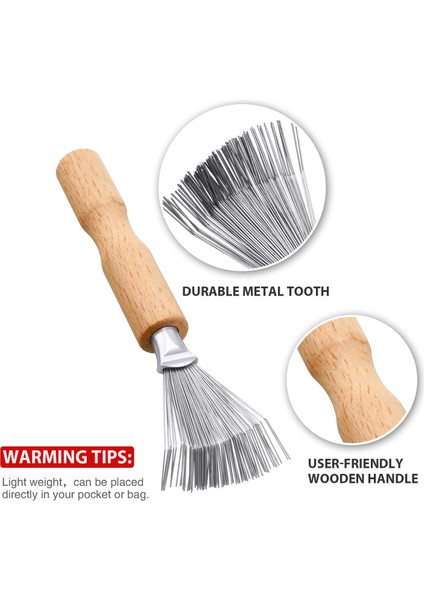Fırçalar 2'li Paket Saç Fırçası Temizleyici Temizleme Araçları Tarak Temizleyici Saç Fırçası Temizleyici Tarak Fırça Mini Epilasyon Fırçası Ahşap Saplı Tel Tırmık (Yurt Dışından) modelleri