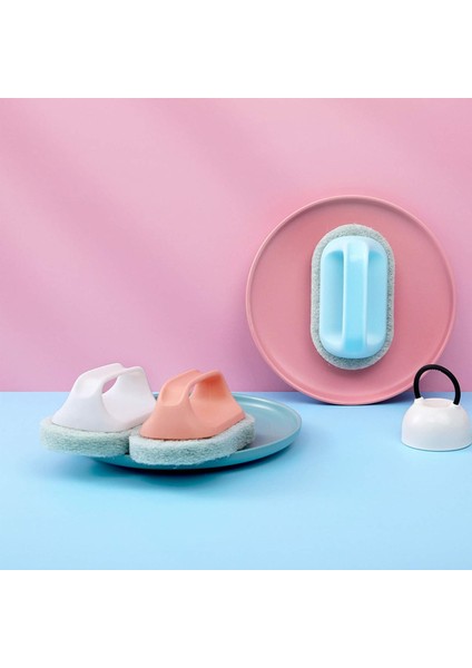 Fırçalar 2 Parça Dekontaminasyon Sünger Fırçası, Küvet Süngeri, Sünger Temizleme Fırçası, Plastik Saplı Sünger Fırçası, Mutfak Banyo Için (Pembe ve Mavi) (Yurt Dışından) indirimleri