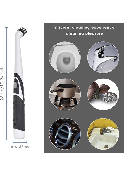 Fırçalar Elektrikli Temizleme Fırçası Salınımlı Temizleme Aracı Süper Güç Sonic Scrubber Akülü 4 Kafalı Banyo Duvar ve Mutfak Için (Yurt Dışından) indirimleri