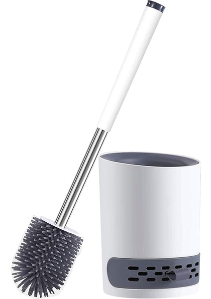 Fırçalar Silikon Tutuculu Tuvalet Fırçası Duvara Monte Dik Tuvalet Fırçası Seti Paslanmaz Çelik Uzun Saplı Tuvalet Fırçası ve Çabuk Kuruyan Tutucu Seti (Yurt Dışından) fiyatları