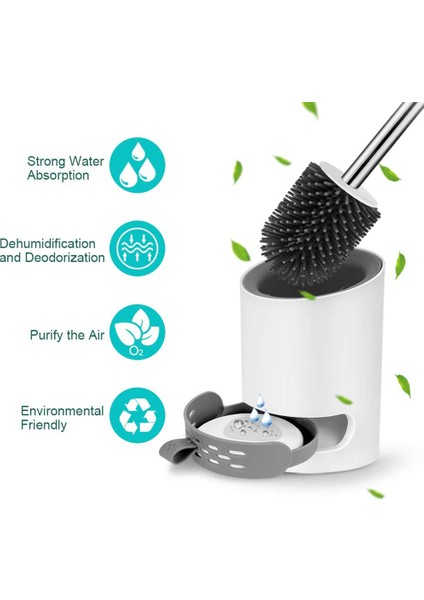 Fırçalar Silikon Tutuculu Tuvalet Fırçası Duvara Monte Dik Tuvalet Fırçası Seti Paslanmaz Çelik Uzun Saplı Tuvalet Fırçası ve Çabuk Kuruyan Tutucu Seti (Yurt Dışından) fırsatları