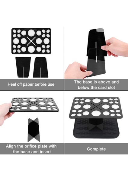 Fırçalar 28 Delikli Makyaj Fırçası Kurutma Rafı, Tezgah Üstü Kurutma Tutma, Katlanır Makyaj Fırça Tutucu, Hava Ağacı Kule Standı Organizatör Mat ile Birlikte Gelir (Yurt Dışından) fırsatları