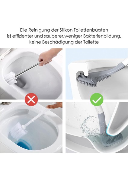Fırça Tuvalet Fırçası 360 Golf Tuvalet Fırçası Tutucu Seti, Banyo Uzun Saplı Tuvalet Temizleme Fırçası, Duvara Monte (Yurt Dışından) indirimleri