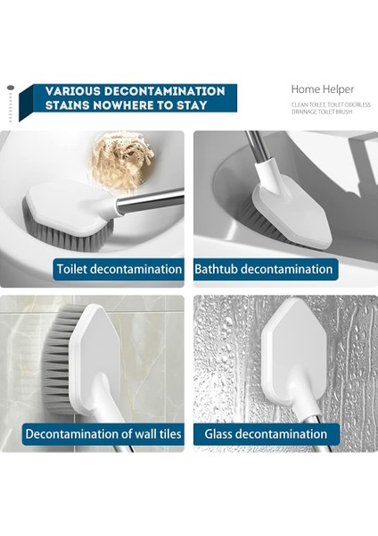 Fırçalar Silikon Tuvalet Fırçası, Tuvalet Fırçası Hızlı Kuru Tuvalet Fırçası, Tuvalet Fırçası Seti Köşeler ve Küçük Boşluklar Için Banyo Temizleme Fırçası (Yurt Dışından) fırsatları