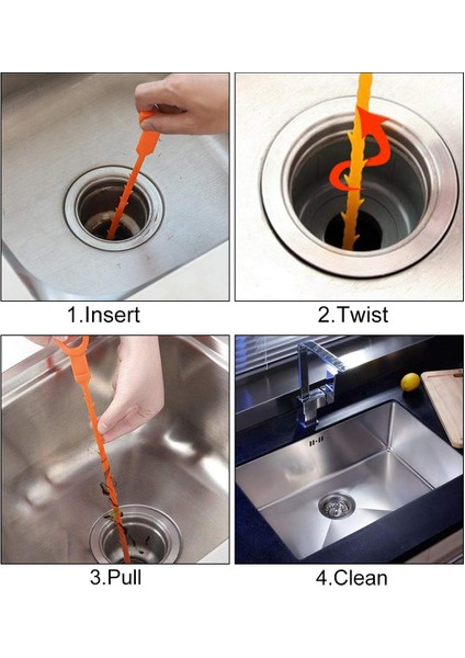 Fırçalar 3 Paket Saç Yılan Aracı Drenaj Açıcı Saç Kilidi Sökücü Lavabo Yılan Kanalizasyon Mutfak Lavabo Banyo Küvet Tuvalet Tıkanmış Drenaj Rölyef Temizleme Aracı (Yurt Dışından) fırsatları