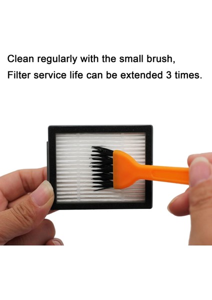 Fırçalar Lot 20 Elektrikli Süpürge Değişimi, 2 Lastik Bez Parçası 6 Filtre Hepa Için Yan Bez Parçası 6 Elektrikli Süpürge Torbası (Yurt Dışından) fırsatları