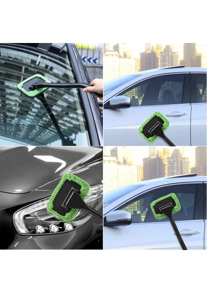 Fırçalar Pencere Ön Cam Temizleme Aleti Mikrofiber Bez Araba Temizleme Fırçası Ayrılabilir Saplı Otomatik Iç Cam Silecek Iç Aksesuarları Araba Temizleme Seti (Yurt Dışından) fiyatları