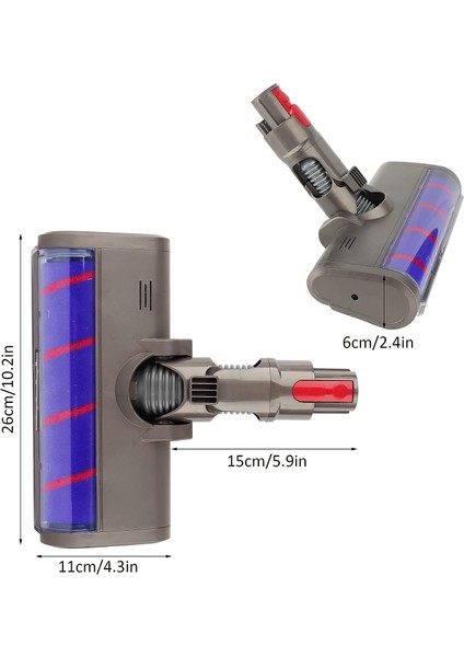 Dyson V7 V8 V10 V11 V15 Elektrikli Süpürge Için QOO100 Fırçalar Aksesuarı Yumuşak Rulo Temizleme Kafası Hızlı Bırakma (Yurt Dışından) fiyatları