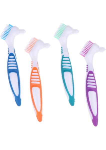 Fırçalar 4 Adet Protez Fırçaları, Protez Bakımı Için Çift Taraflı Protez Temizleme Fırça Başlıkları (Yurt Dışından)