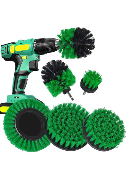Fırçalar Brush Ataşman Matkap Seti, 5 Parçalı Matkap Fırça Seti, Ataşman Temizleme Fırçası, Jant Fırçası, Ovalayıcı (Yurt Dışından)