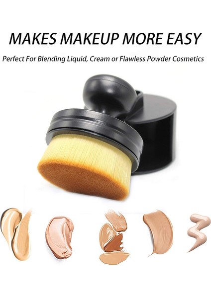 Fırçalar Fondöten Fırçası, Yüz ve Vücut Için Seyahat Kabuki Fondöten Fırçası, Büyük Tam Kapsama Fırçası (Yurt Dışından) indirimleri