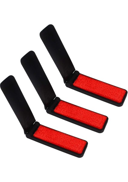 Fırçalar 6'lı Paket Mini Katlanır Lint Fırçaları Seyahat Kompakt Çanta Cebi (Siyah) (Yurt Dışından)