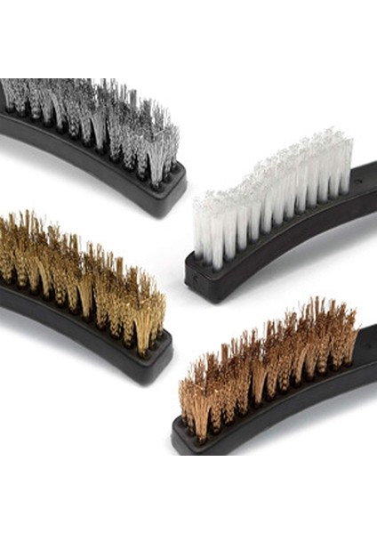 Fırçalar Paslanmaz Çelik Fırça, 9 Parça Küçük Pirinç Fırça Mini Tel Fırça Naylon Fırça, El Tel Fırça Temizleme Fırçası Ovma Pas Tozu Sökücü (17CM) (Yurt Dışından) fırsatları