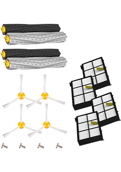 Filtre, 4 Yan Fırça, 4 Ana Fırça ve 4 Vida Içeren QOO100 Fırçalar 16 Eklenti Kiti (Yurt Dışından)