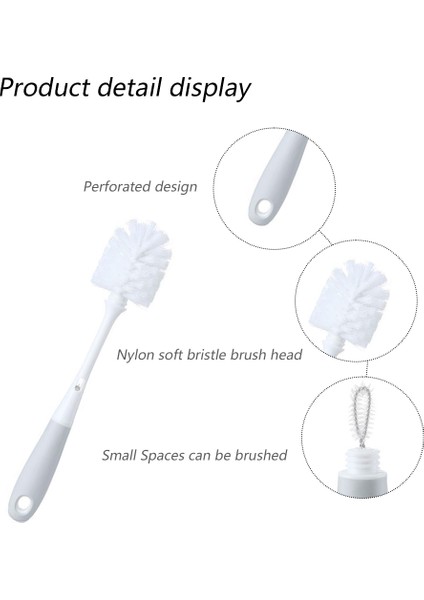 Fırçalar 2 Mutfak Fincan Fırçası Uzun Saplı Çıkarılabilir Ölü Olmayan Köşe Su Bardağı Fırça Tencere Fırçası (Yurt Dışından) modelleri