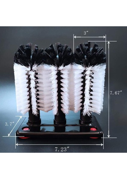 Fırçalar Su Şişesi Temizleme Fırçası Emme Tabanlı Cam Bardak Yıkama Makinesi 3 Kıllı Fırça (Yurt Dışından) fırsatları