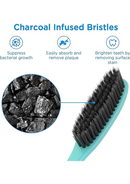 Fırçalar Diş Fırçası, Yetişkinler Için Kömür Yumuşak Kıllar, Süper Uzun Başlık, (Yurt Dışından) modelleri