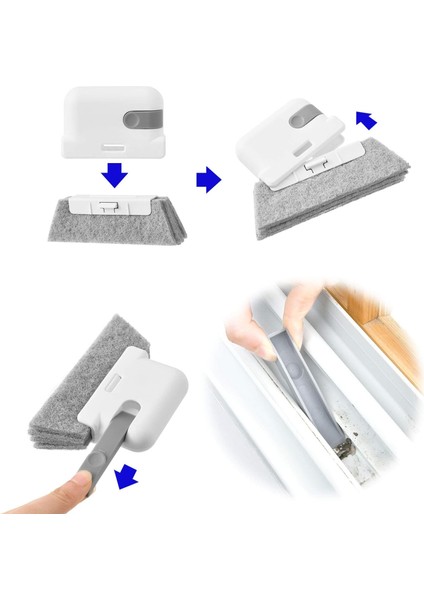 Fırçalar Temizleme Pencere Fırçası, Aralık Fırçası, Pencere Eşiği Temizleme Aleti - Yaratıcı Kapı ve Pencere Oluk Temizleme Fırçası - 4 Parça (Yurt Dışından) fiyatları