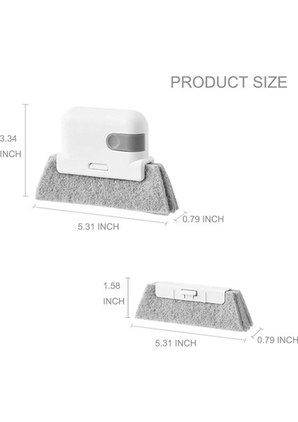 Fırçalar Temizleme Pencere Fırçası, Aralık Fırçası, Pencere Eşiği Temizleme Aleti - Yaratıcı Kapı ve Pencere Oluk Temizleme Fırçası - 4 Parça (Yurt Dışından) fırsatları
