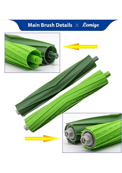 Fırçalar 24 x Yedek Parça Seti Irobot Roomba I7 I7+ E5 E6 Elektrikli Süpürge Robotu Filtre Fırçası Aksesuarları (Yurt Dışından) modelleri