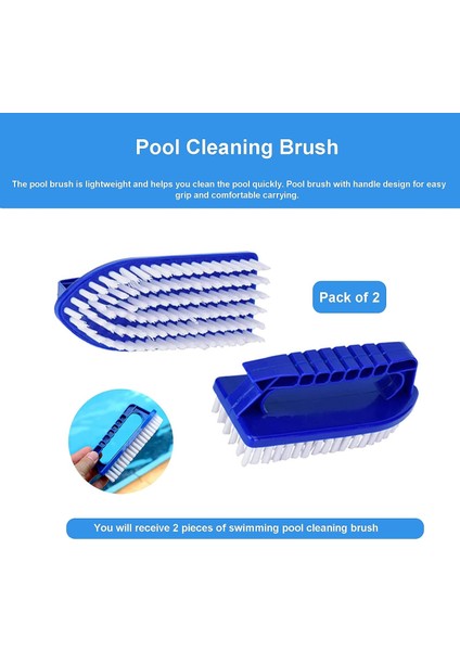 Fırçalar Plastik Havuz Fırçası Havuz Zemin Duvar Fırçası Yüzme Havuzu Temizleme Fırçası Profesyonel Plastik Havuz Temizleme Fırçası 2 Parça (Yurt Dışından) fiyatları