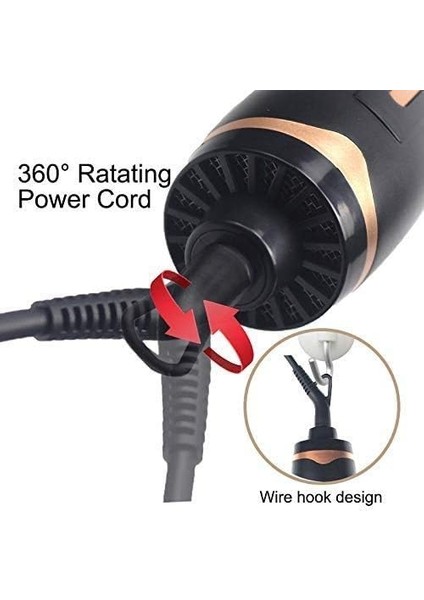 Fırçalar Sıcak Hava Fırçası, Saç Kurutma Makinesi Fırçası, Profesyonel Saç Kurutma Makinesi ve Fluffer 3'ü 1 Arada Yükseltilmiş Haşlanma Önleyici Negatif Iyon Teknolojisi (Yurt Dışından) modelleri