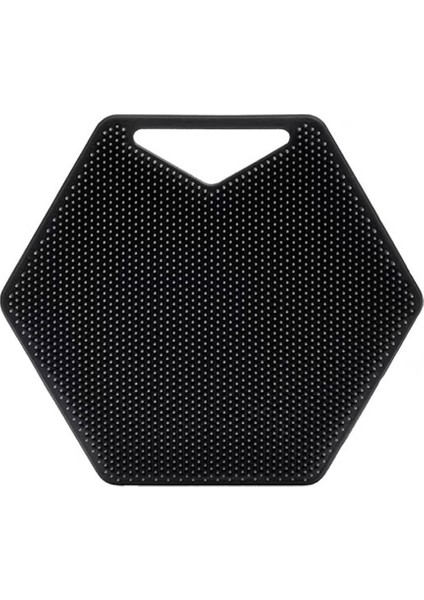 Fırçalar Silikon Çokgen Fırça Banyo Fırçası Kanca Delikli Uzun Saplı Yıkayıcı (Yurt Dışından)