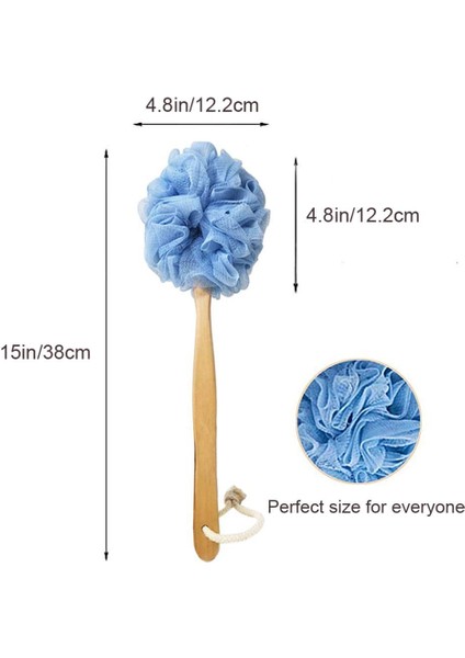 Fırçalar Banyo Fırçası, Duş Için Uzun Saplı Sırt Fırçası, Cilt Peelingi Için Lif Kabağı Fileli Duş Fırçası, Erkekler ve Kadınlar Için Duş Süngeri (Yurt Dışından) fiyatları