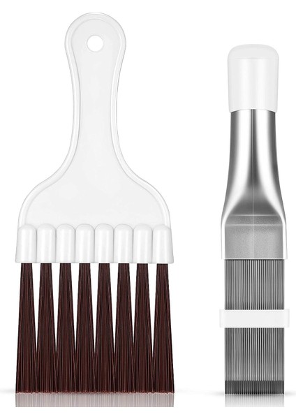 Fırçalar Klima Kondenser Fin Fırçası, Buzdolabı Bobin Temizleme Fırçası, Metal Fin Fırçası (2) (Yurt Dışından)