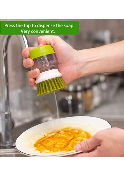 Fırçalar Sabun Dağıtımı Palmiye Ovma Fırçası, Damlama Tepsisi, Bulaşıklar Için Yıkama Fırçası Tencere Tava Lavabo Temizleme (Yurt Dışından) modelleri