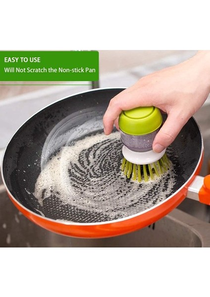 Fırçalar Sabun Dağıtımı Palmiye Ovma Fırçası, Damlama Tepsisi, Bulaşıklar Için Yıkama Fırçası Tencere Tava Lavabo Temizleme (Yurt Dışından) fırsatları