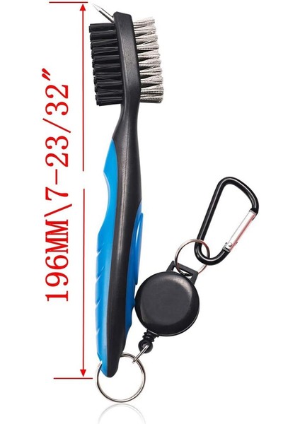 Fırçalar 2'li Golf Kulübü Fırça Oluk Temizleyici, Geri Çekilebilir Zip-Line ve Alüminyum Karabina Temizleme Aletleri ile Paket (Yurt Dışından) fiyatları