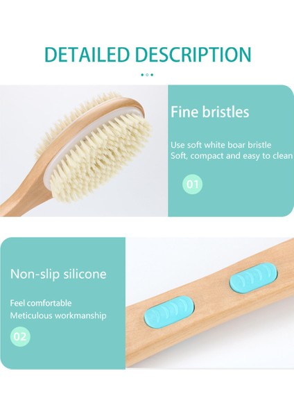 Fırçalar Uzun Saplı Çift Taraflı Banyo Fırçası Çok Amaçlı Uzun Saplı Banyo Fırçası Ev Banyo Fırçası (Yurt Dışından) modelleri