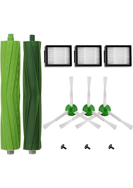 I7 I7+/ı7 Plus E5 E6 E7 Irobot Roomba Robot Süpürge Için QOO100 Fırçalar Ikmal Aksesuar Seti 2'li Lastik Fırça, 6 Hepa Filtre, 6 Yan Fırça Paketi (Yurt Dışından) fiyatları